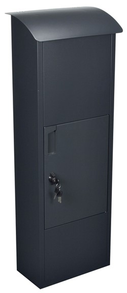 Pakketbrievenbus Helsinki 390x240x1053mm zwart
