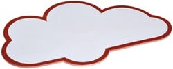 Workshopkaarten MAUL wolk 27x43cm wit 20stuks