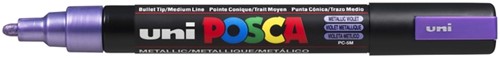 Verfstift Posca PC5M medium metallic paars
