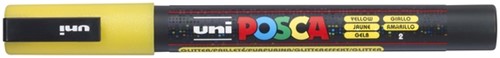 Verfstift Posca PC3M fijn glitter geel