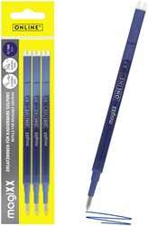 Gelschrijvervulling Online Magixx 0.7mm blauw blister à 3 stuks