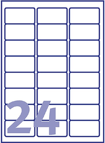 Etiket Avery J8159-10 63.5x33.9mm wit 240 stuks-2