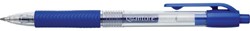 Gelschrijver Quantore grip drukknop 0.7mm blauw